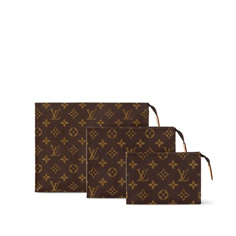 lv toiletry 20|Trio Toiletry Pouch in LV Monogram .